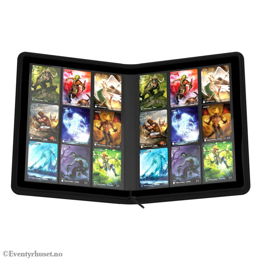 Ultimate Guard Zipfolio 360 18-Pocket Xenoskin - Black Storage & Protection