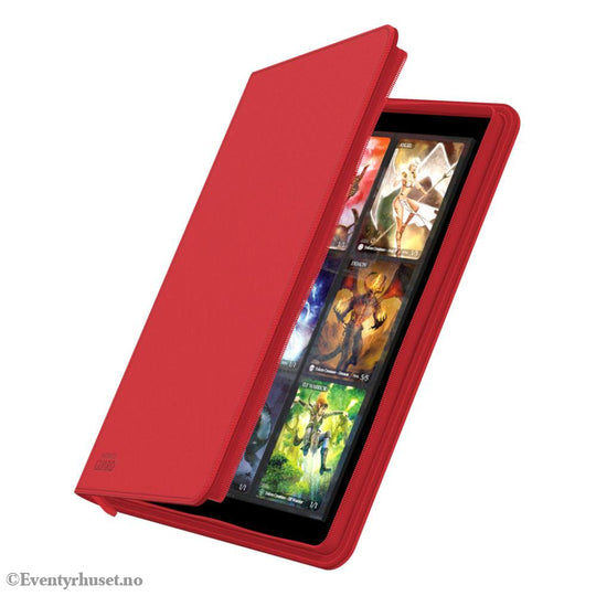 Ultimate Guard Zipfolio 360 18-Pocket Xenoskin - Red Storage & Protection