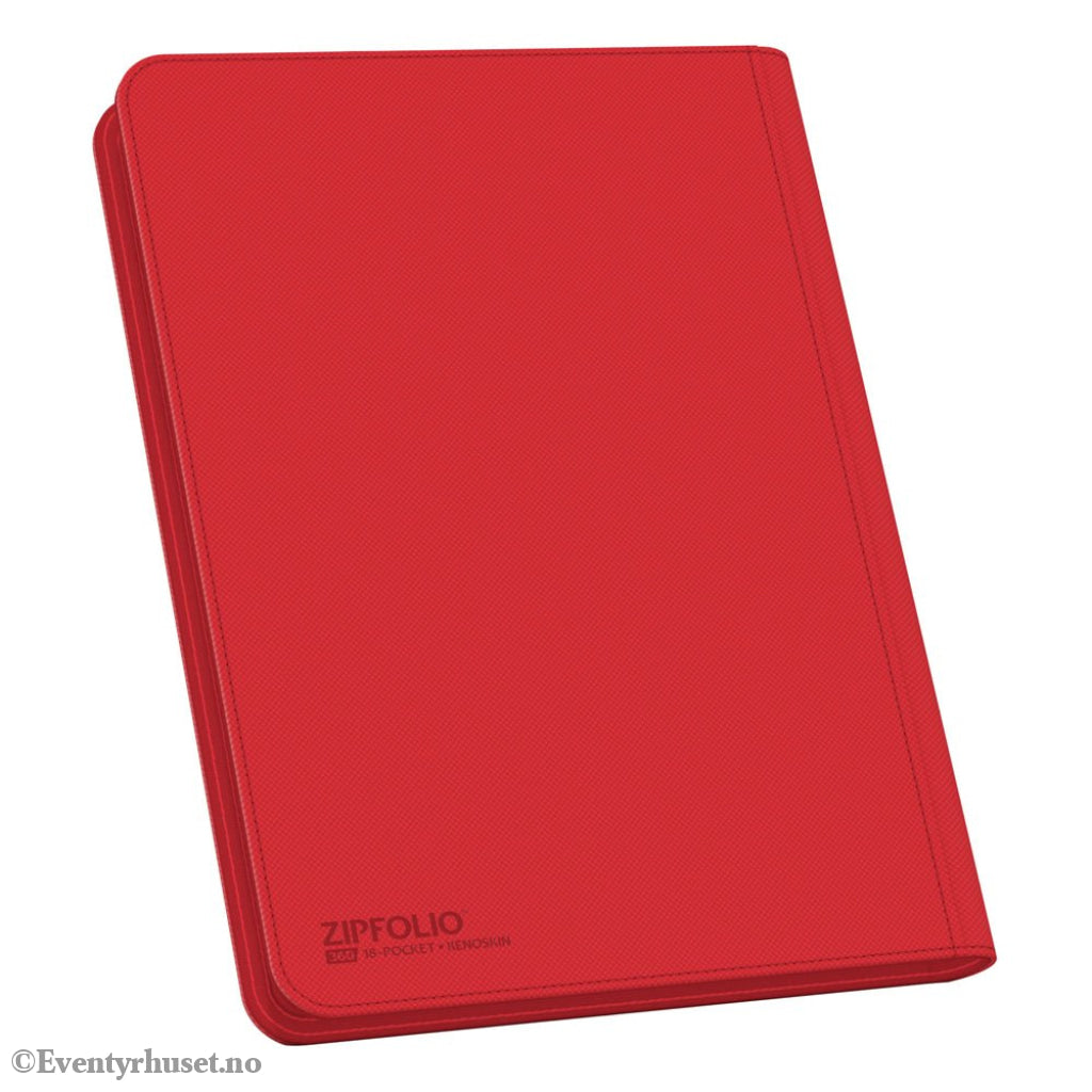Ultimate Guard Zipfolio 360 18-Pocket Xenoskin - Red Storage & Protection