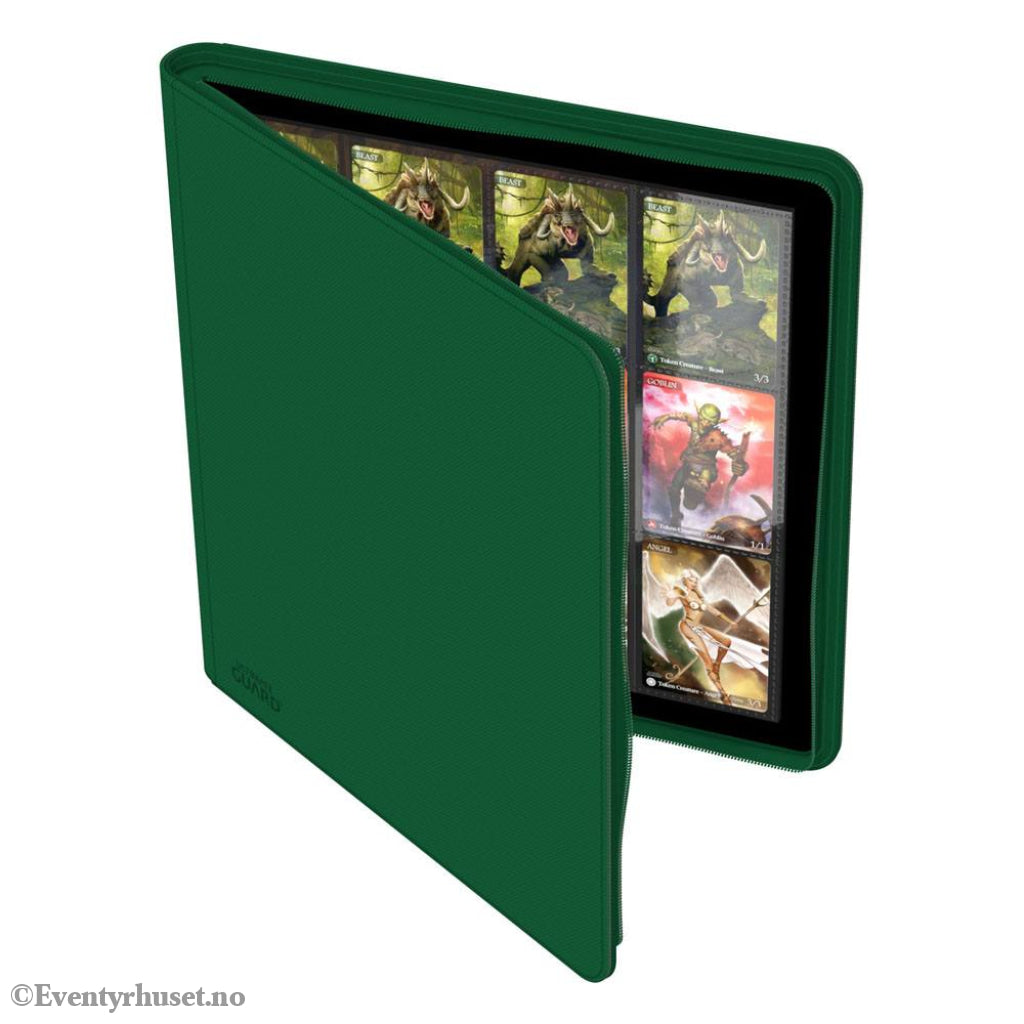 Ultimate Guard Zipfolio 480 24-Pocket Xenoskin - Green Storage & Protection