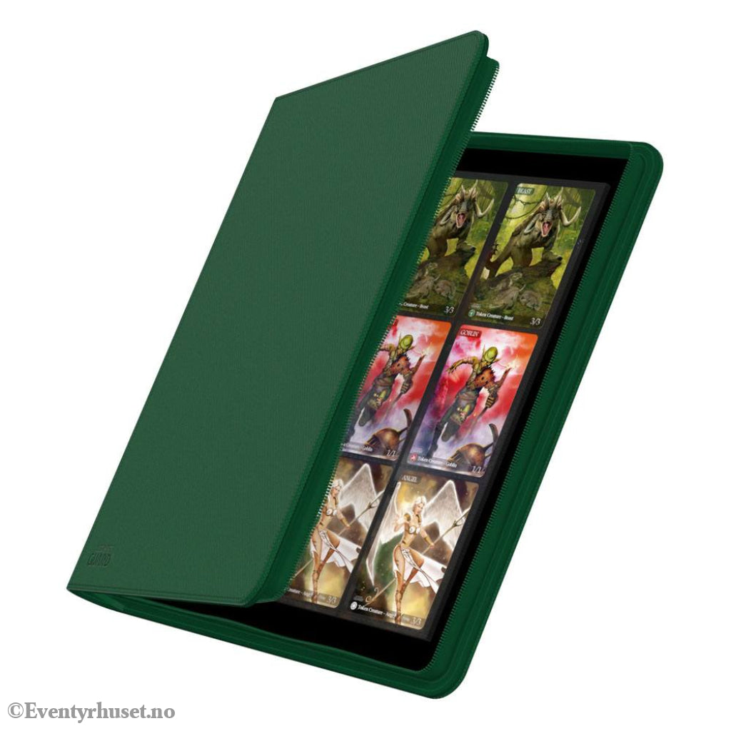 Ultimate Guard Zipfolio 480 24-Pocket Xenoskin - Green Storage & Protection