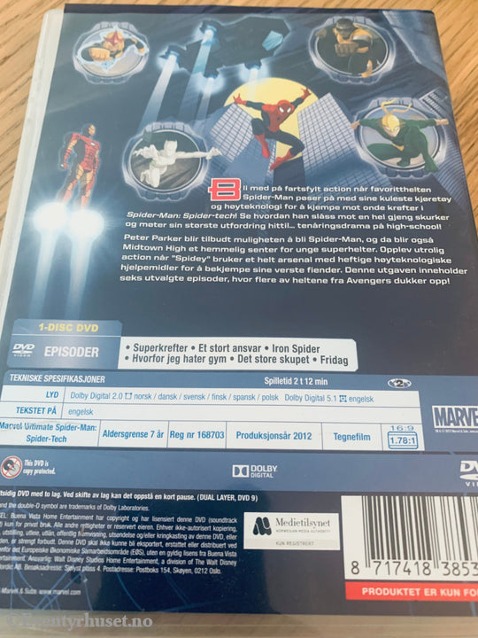 Ultimate Spiderman - Spider-Tech. Dvd. Dvd