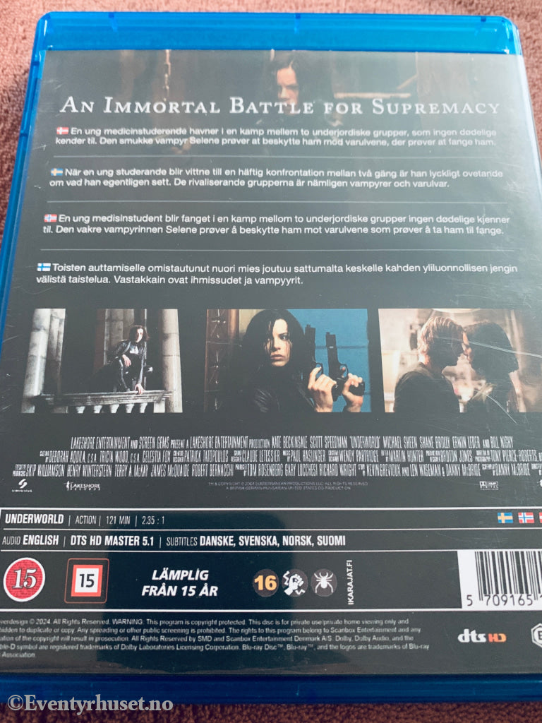 Underworld. Blu-ray.