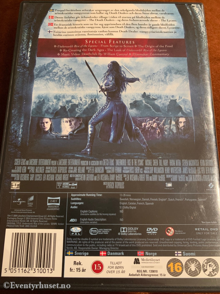 Underworld - Rise Of The Lycans. Dvd. Dvd