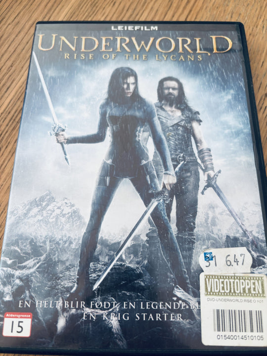 Underworld: Rise of the Lycans. DVD leiefilm.
