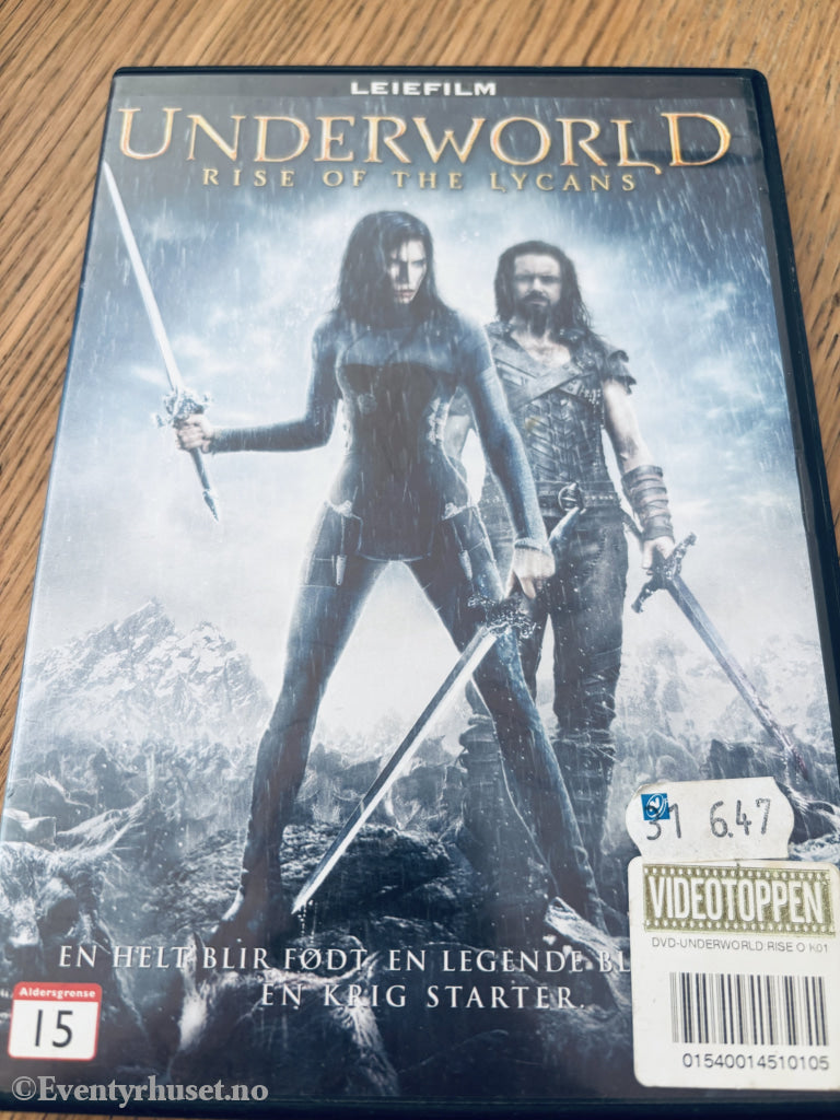 Underworld: Rise of the Lycans. DVD leiefilm.