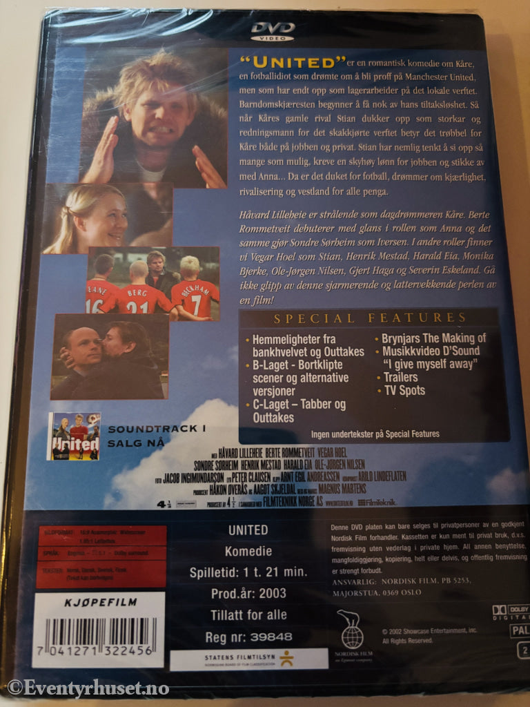 United (2003). DVD. Ny i plast!