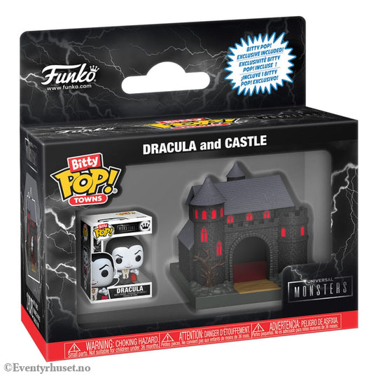 Universal Monsters Bitty POP! Towns Vinyl Figure Dracula with Castle Collectibles