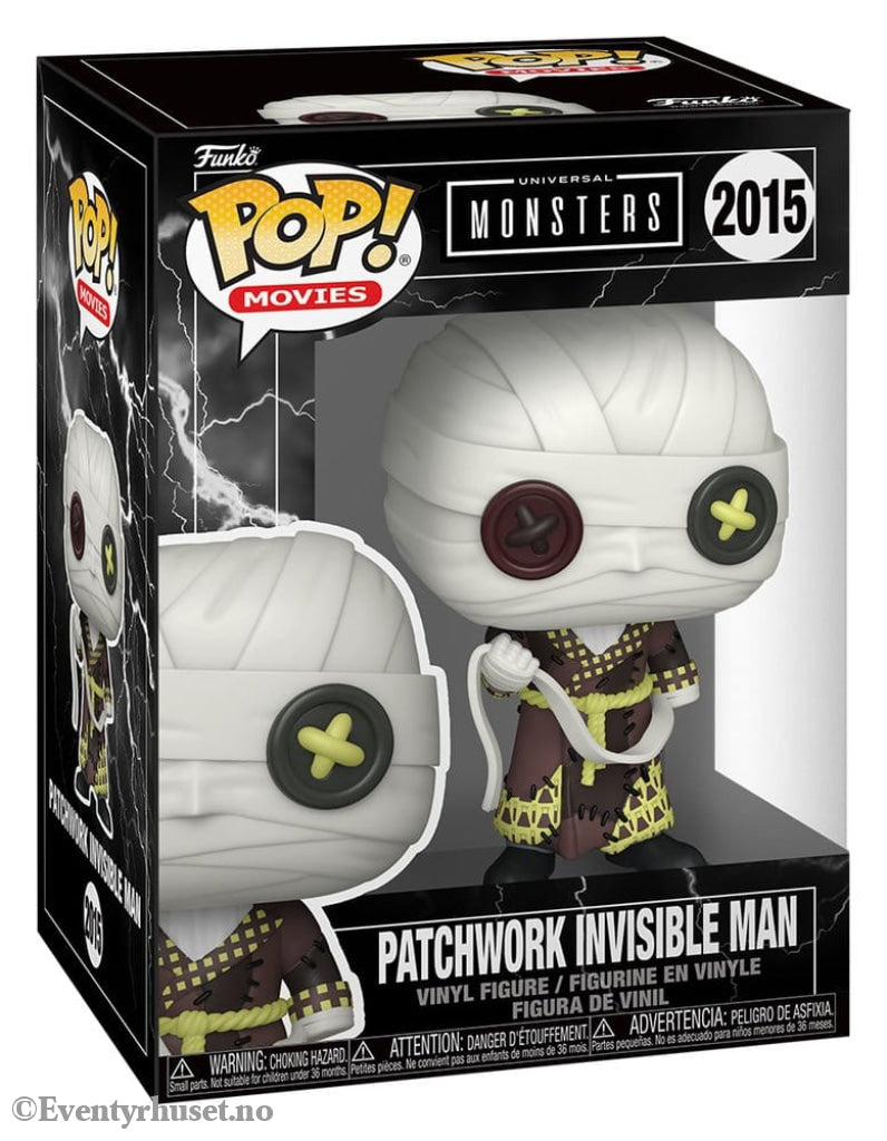 Universal Monsters Patchwork POP! Movies Vinyl Figure Invisible Man 9 cm Collectibles