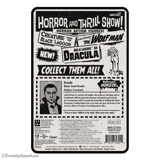 Universal Monsters ReAction+ Action Figure Wave 1 Dracula 10 cm Toys