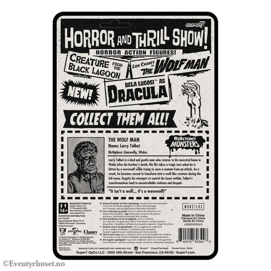 Universal Monsters ReAction+ Action Figure Wave 1 The Wolf Man 10 cm Toys