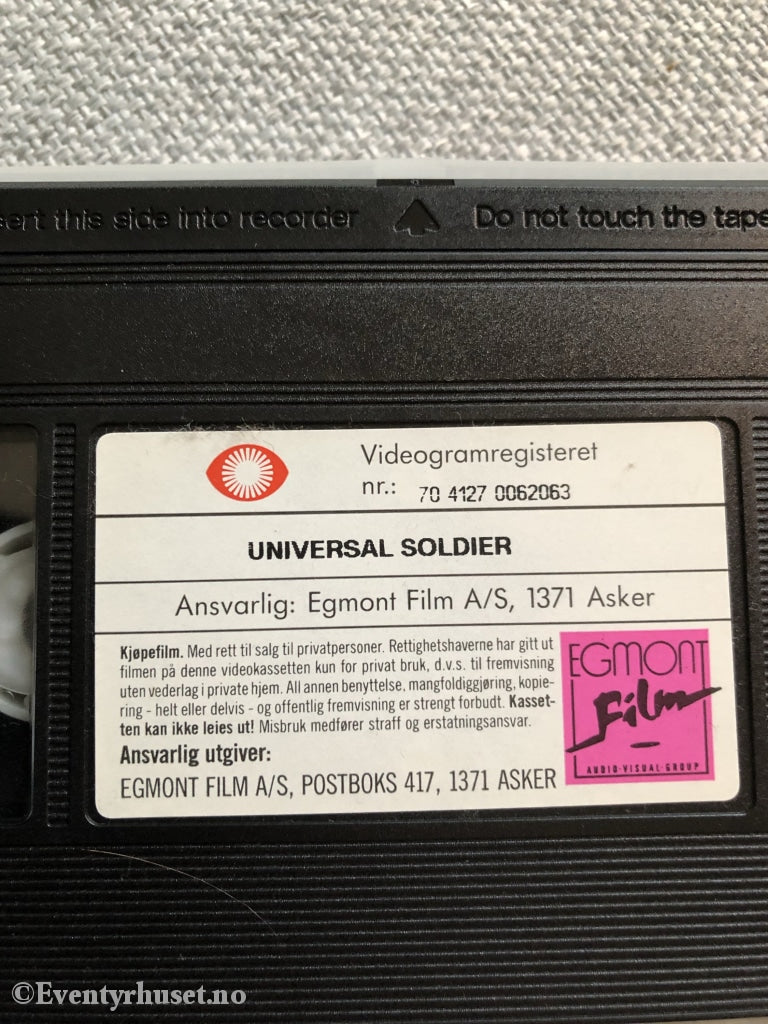 Universal Soldier. 1992. Vhs. Vhs