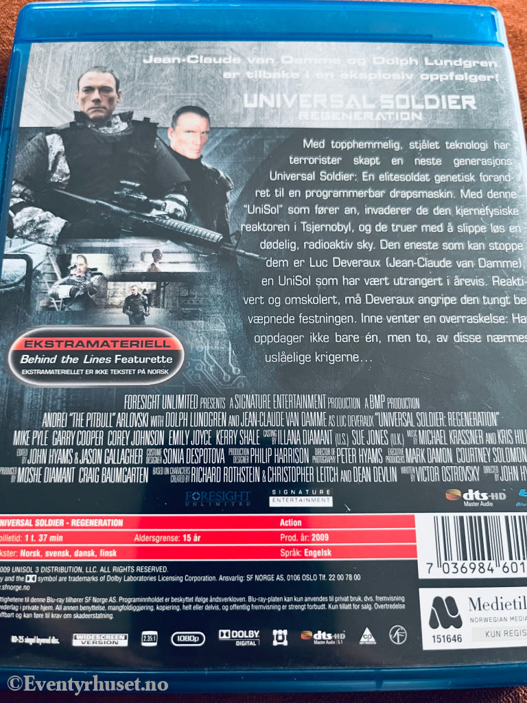 Universal Soldier Regeneration. Blu-Ray. Blu-Ray Disc
