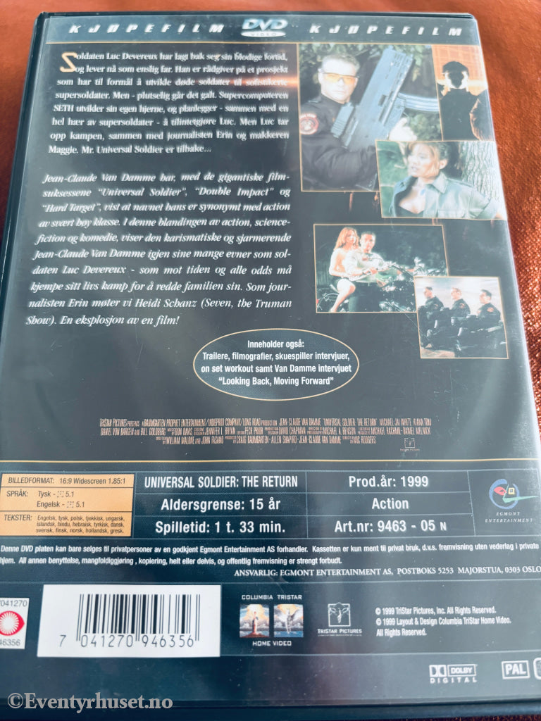 Universal Soldier: The Return. DVD.