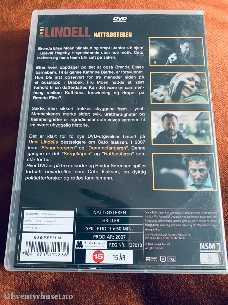 Unni Lindell - Nattsøsteren. Dvd. Dvd