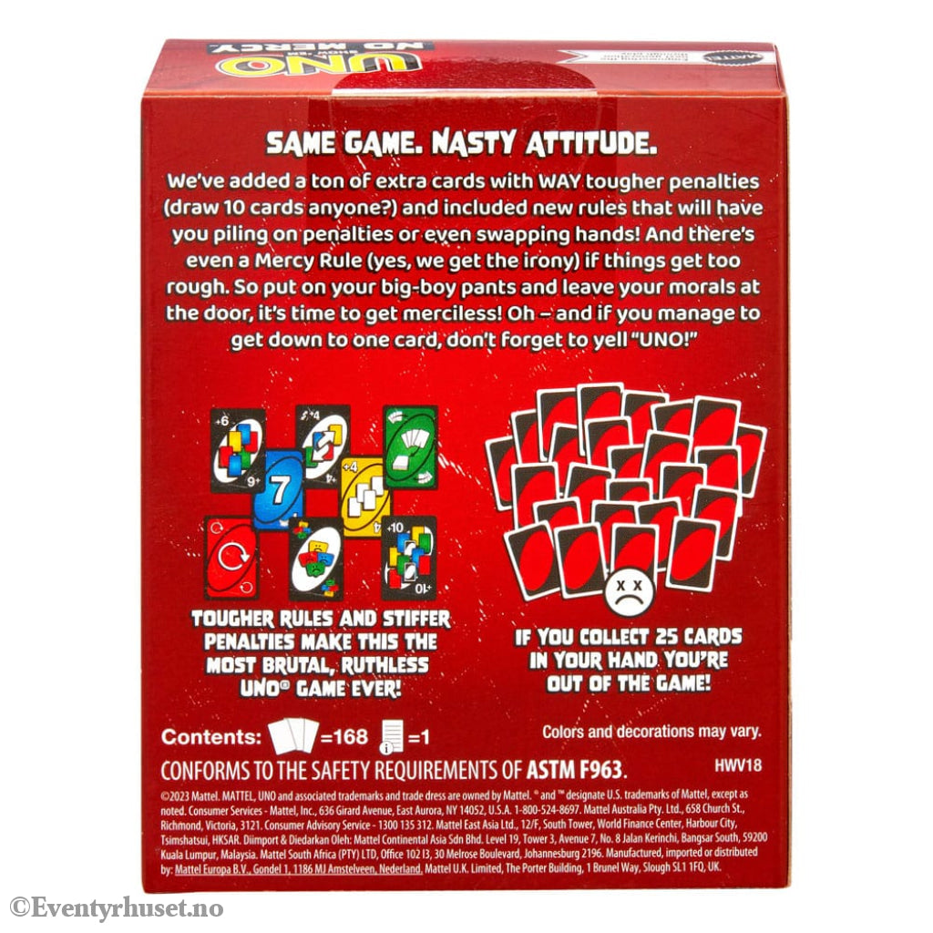 UNO Card Game No Mercy Games
