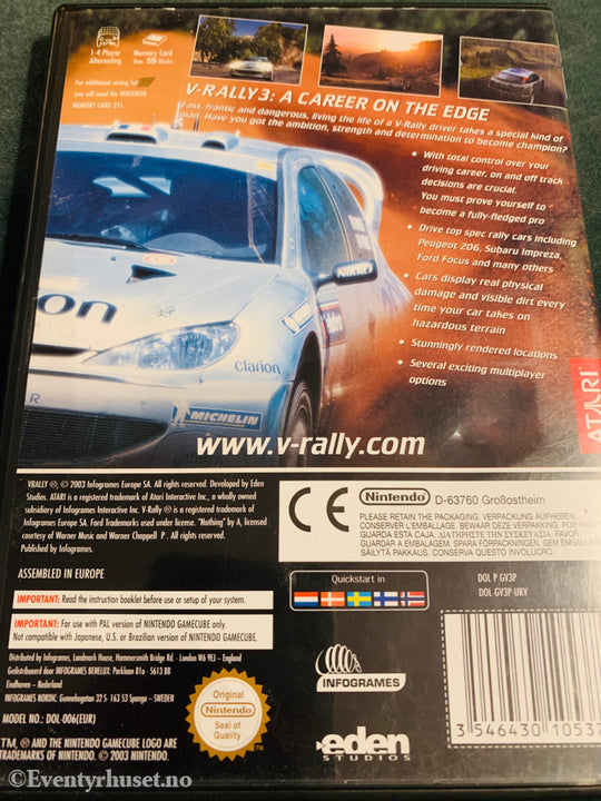 V-Rally 3. Gamecube.