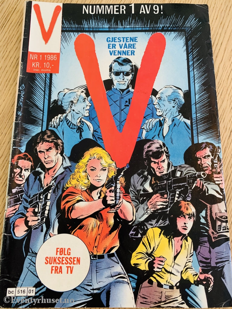 V Serien. 1986/01. Tegneserieblad