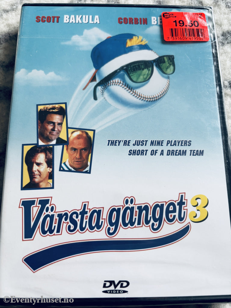 Värsta gänget 3 (Major League: Back to the Minors) (1998). DVD. Ny i plast!