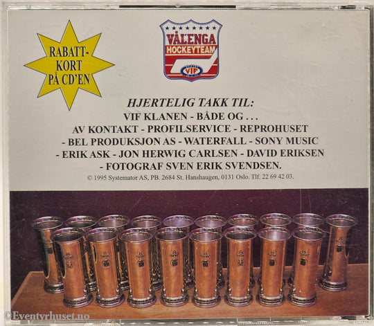 Vålerenga Hockeyteam 1993 . Musikk-CD.