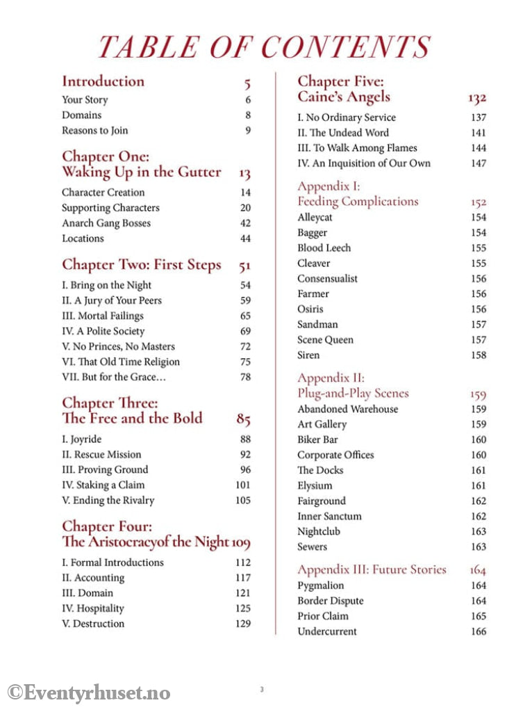 Vampire: The Masquerade 5th Edition RPG book The Crimson Gutter Chronicle Book *Englische Version* Games