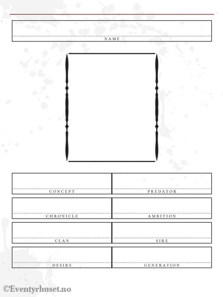 Vampire: The Masquerade 5th Edition RPG Journal Expanded Character Sheet Journal *Englische Version* Games