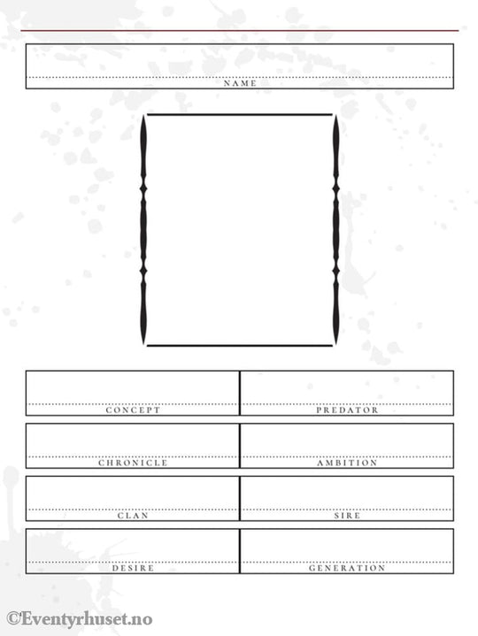Vampire: The Masquerade 5th Edition RPG Journal Expanded Character Sheet Journal *Englische Version* Games