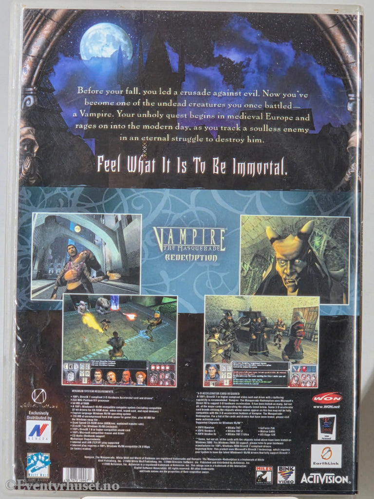 Vampire: The Masquerade – Redemption. 2000. PC-spill. Universal Pictures / CIC Video