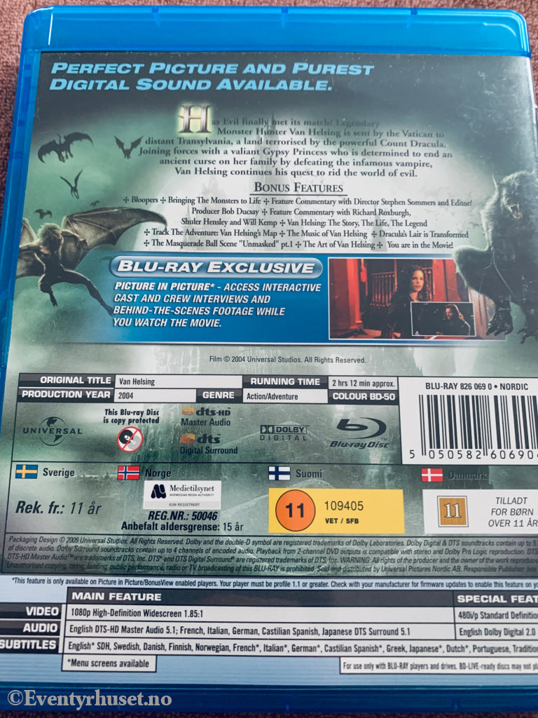 Van Helsing. Blu-ray.