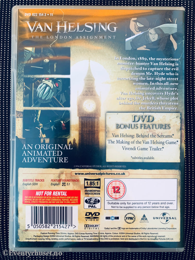 Van Helsing - The London Assignment. 2004. DVD. DVD