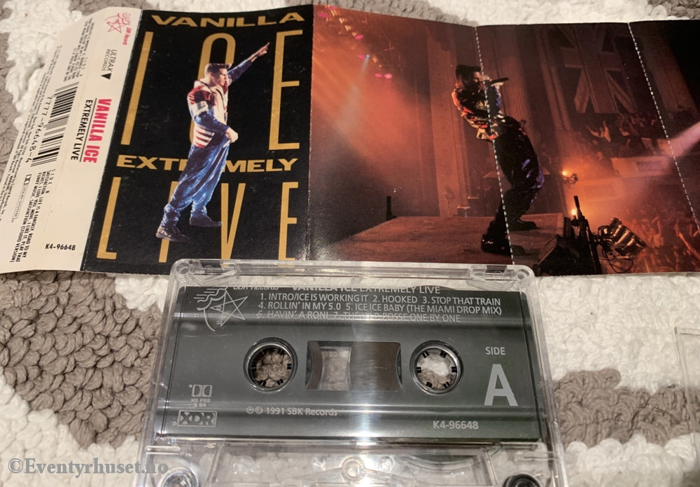 Vanilla Ice. 1991. Extremely Live. Kassett. Kassett (Mc)