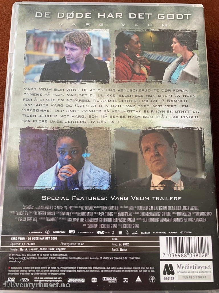 Varg Veum - De Døde Har Det Godt. Dvd. Dvd