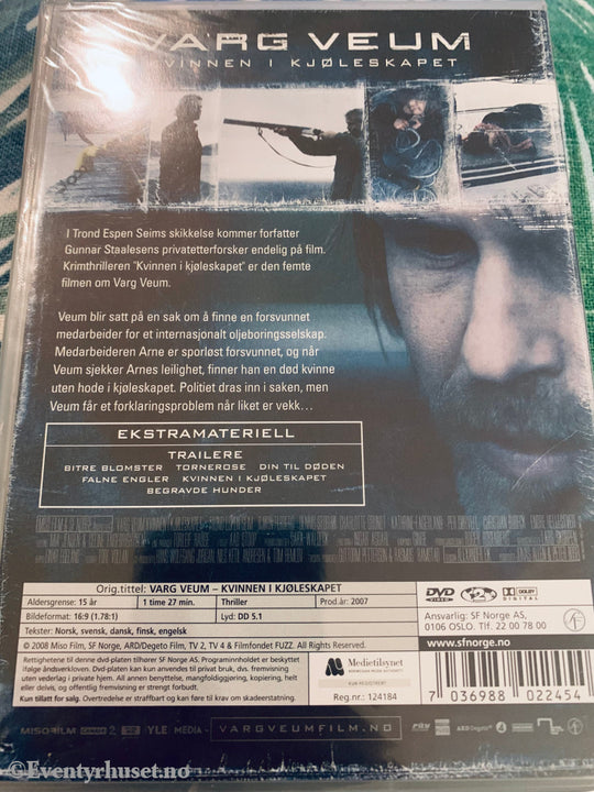 Varg Veum - Kvinnen I Kjøleskapet. 2007. Dvd. Ny Plast! Dvd