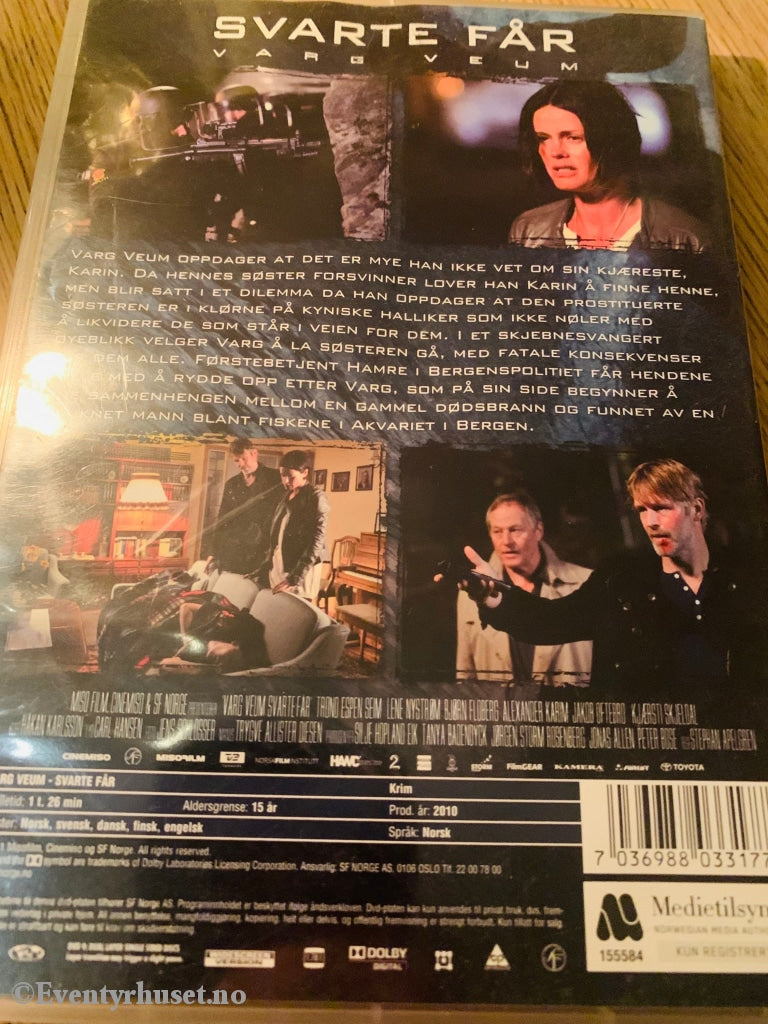 Varg Veum - Svarte Får. Dvd. Dvd