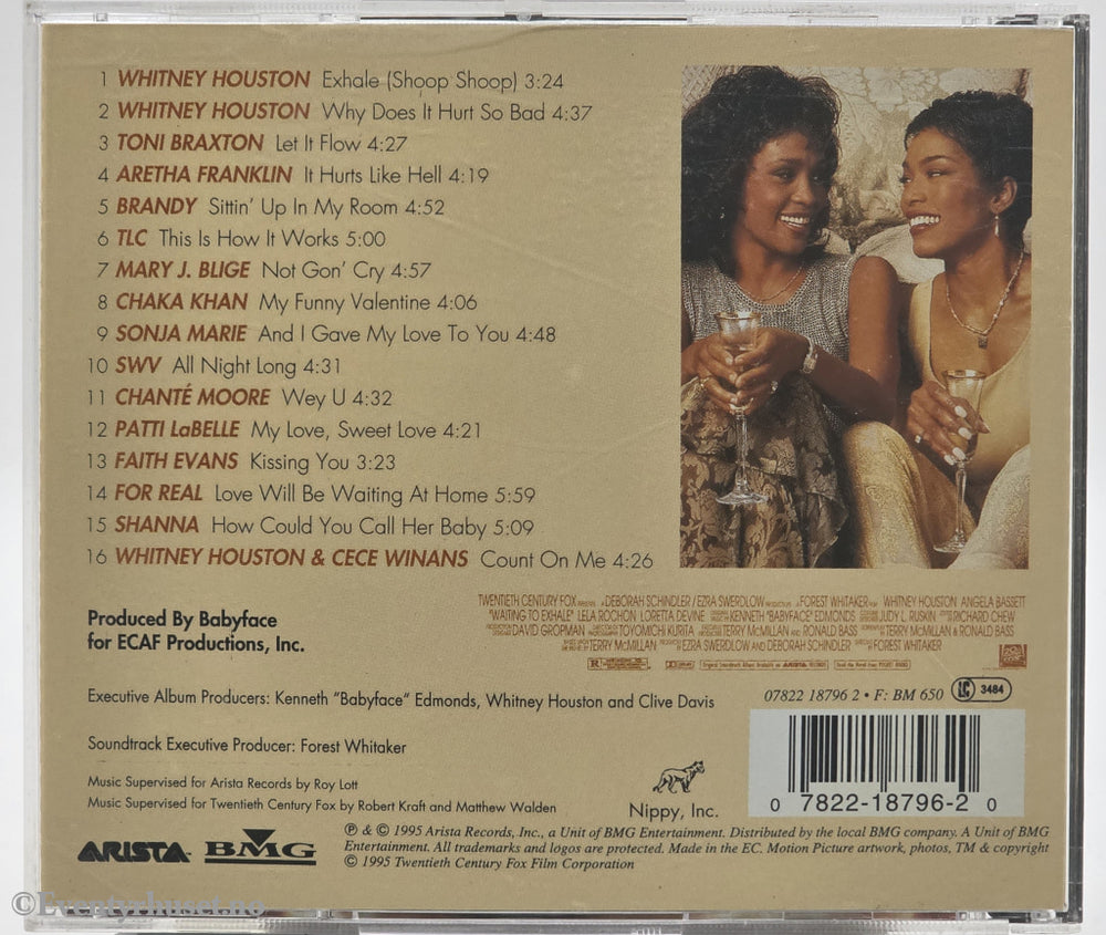 Various. 1995. Waiting to Exhale (Original Soundtrack Album). CD.