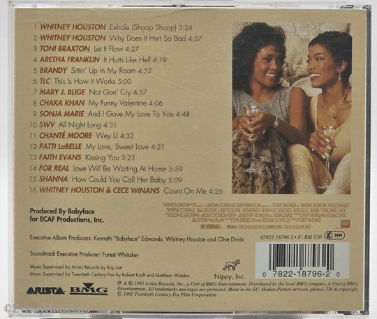 Various. 1995. Waiting to Exhale (Original Soundtrack Album). CD.