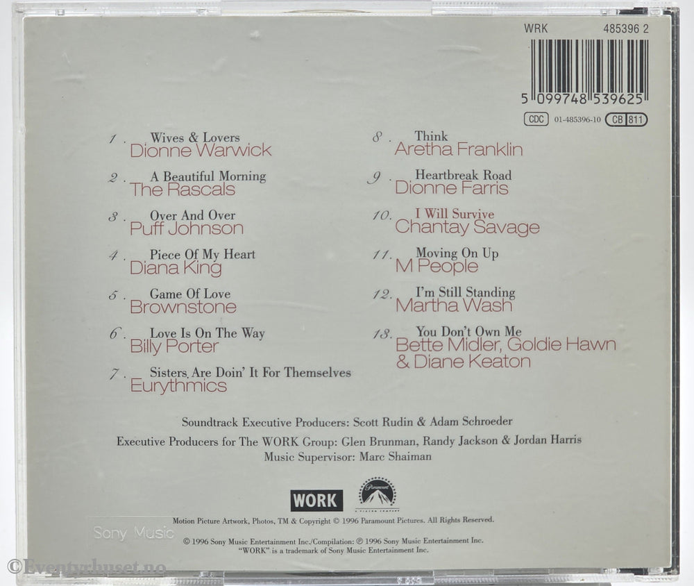 Various. 1996. The First Wives Club (Music From The Motion Picture). CD.