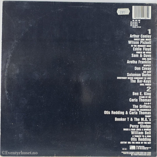 Various Artists. 1987. Atlantic Soul Classics – 16 Hit Tracks . LP.