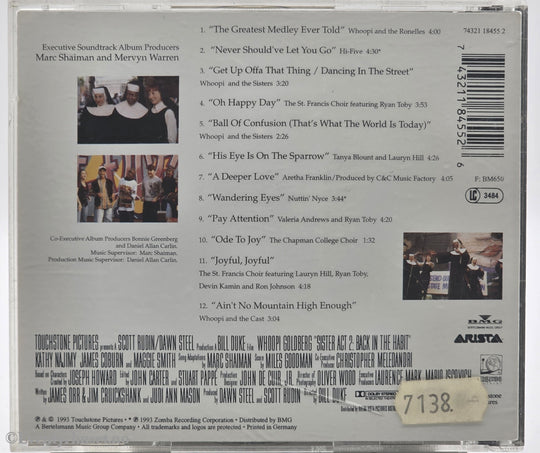 Various Artists. 1993. Sister Act 2: Back in the Habit – Songs From the Motion Picture Soundtrack. CD.