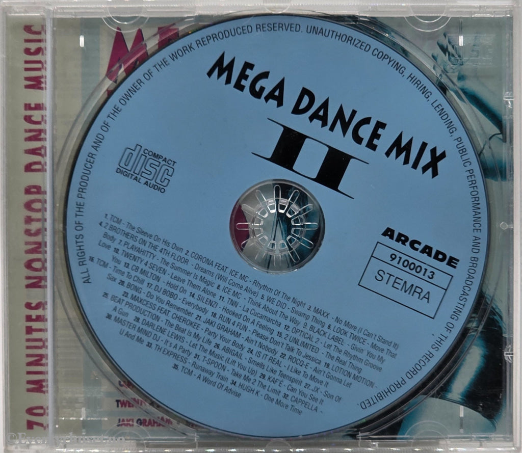 Various Artists. 1994. Mega Dance Mix II. Musikk-CD.