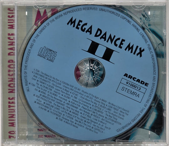 Various Artists. 1994. Mega Dance Mix II. Musikk-CD.