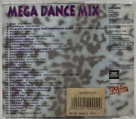 Various Artists. 1995. Mega Dance Mix . CD.