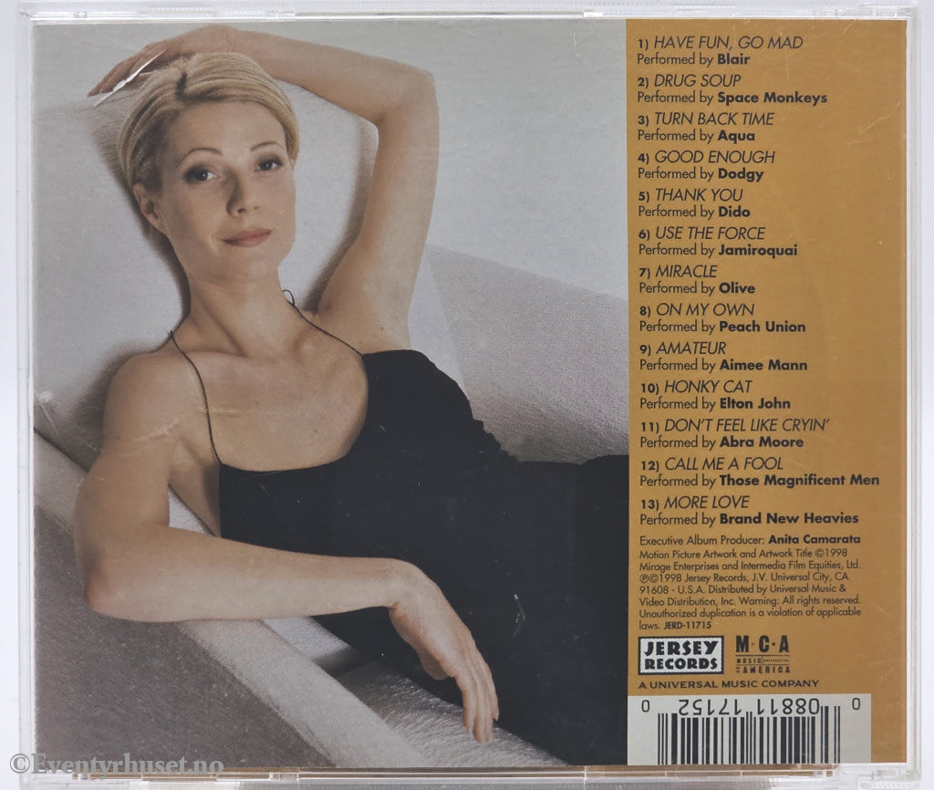 Various Artists. 1998. Sliding Doors – Music from the Motion Picture. CD.