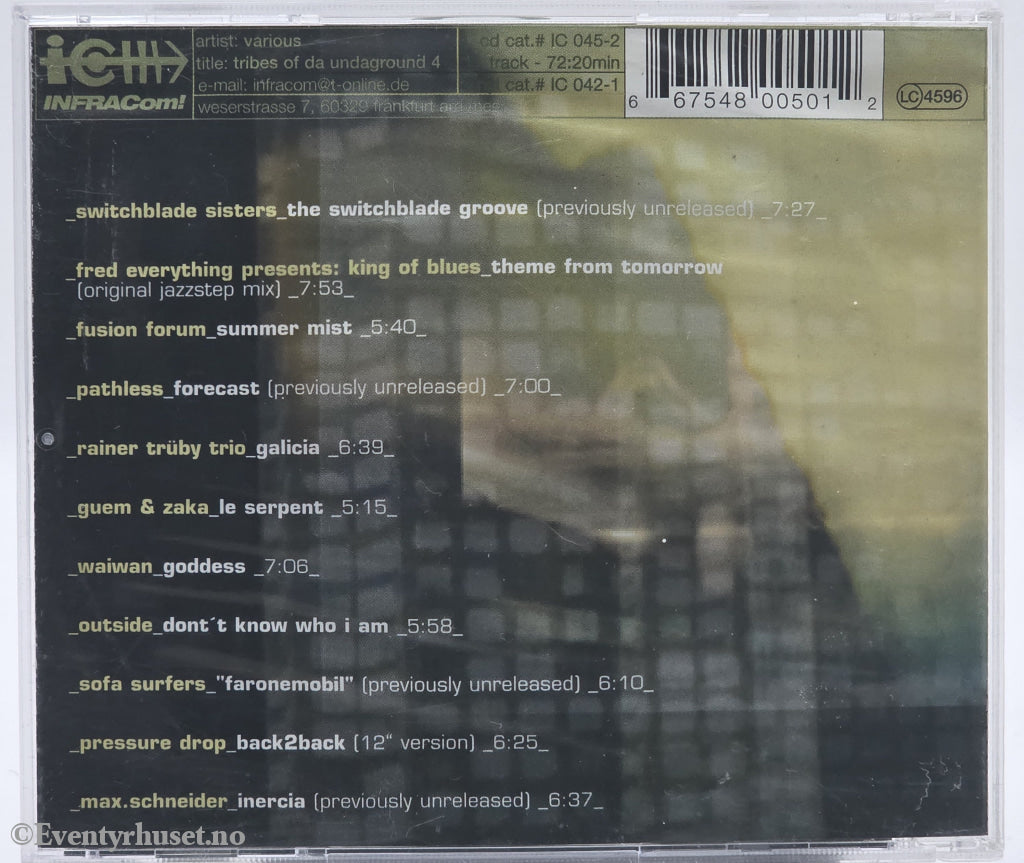 Various Artists. 1999. Tribes of da Underground vol. 4 – Strings 'n' Bass & Things. CD.