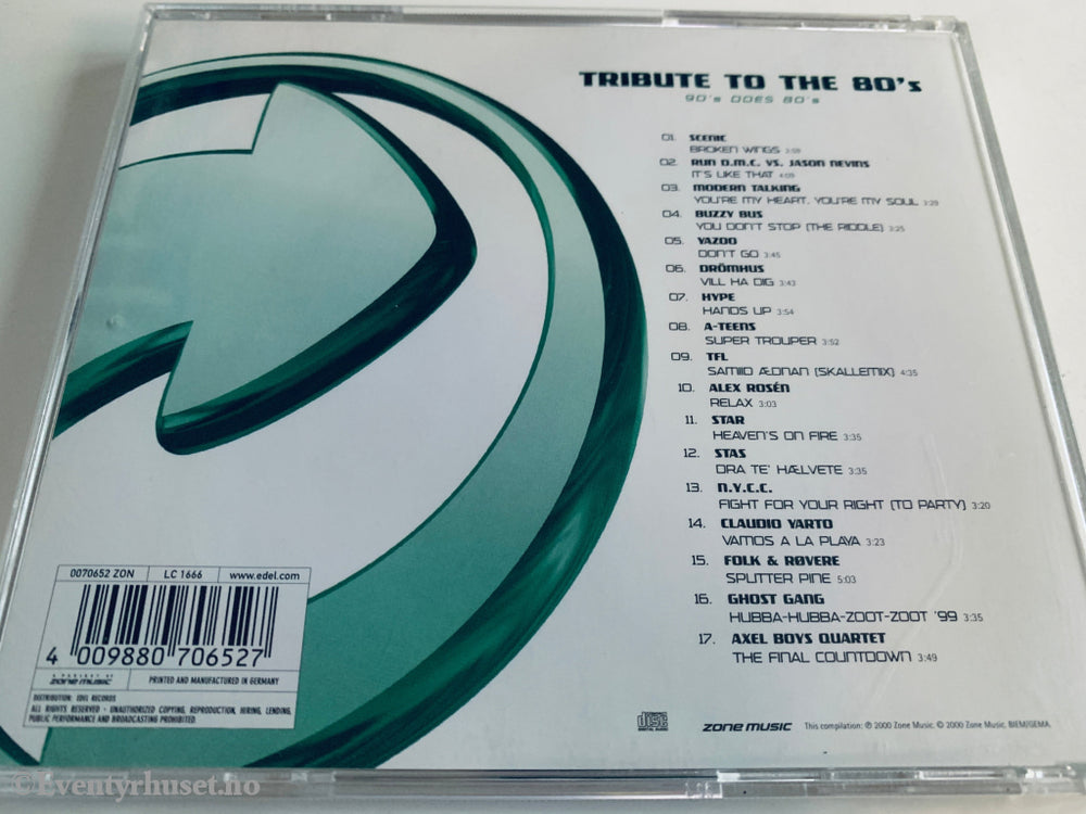 Various Artists 2000. Tribute to the 80’s – 90’s Does 80’s. CD