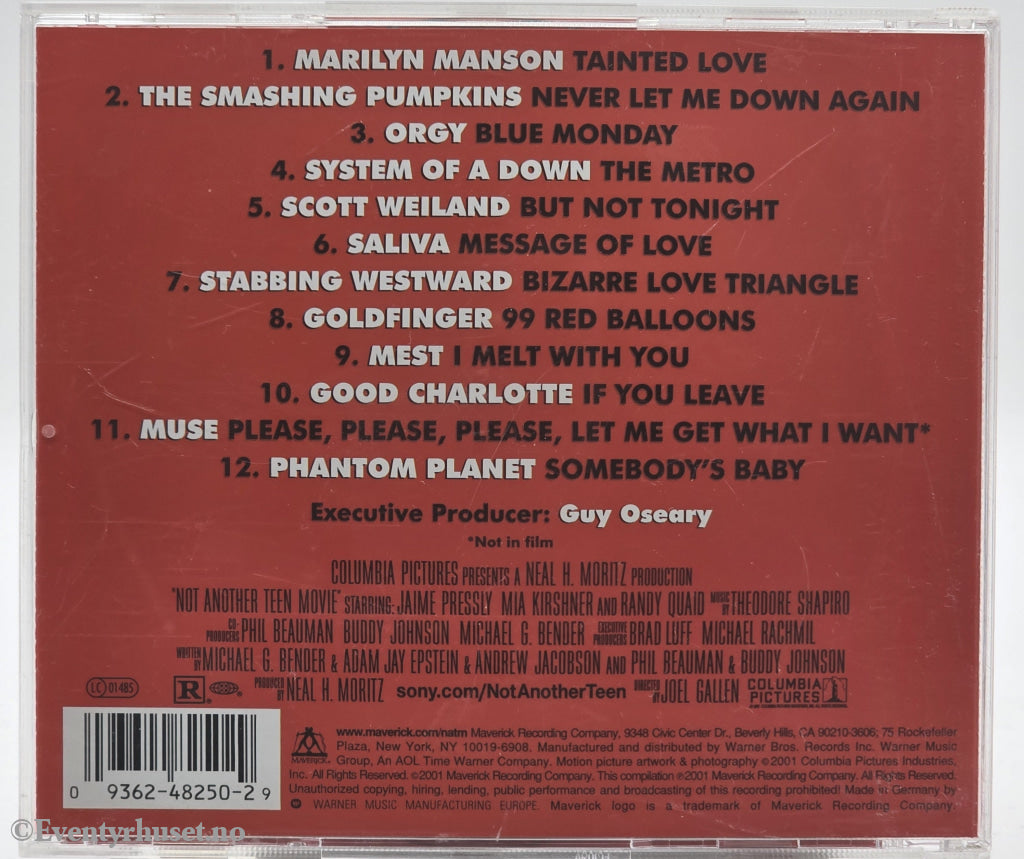 Various Artists. 2001. Not Another Teen Movie – Music From the Motion Picture. CD.