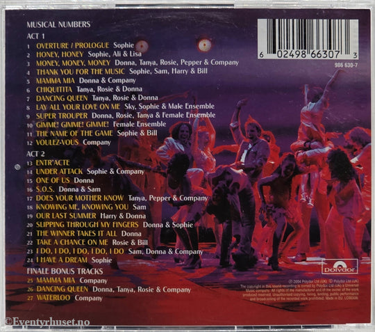 Various Artists. 2004. Mamma Mia! – Original Cast Recording (5th Anniversary Edition) . CD.