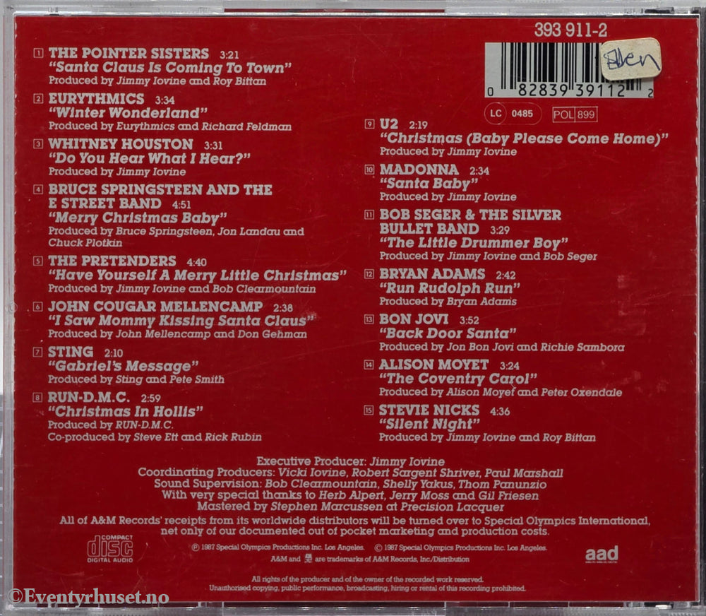 Various Artists. A Very Special Christmas. 1987. Musikk-CD.