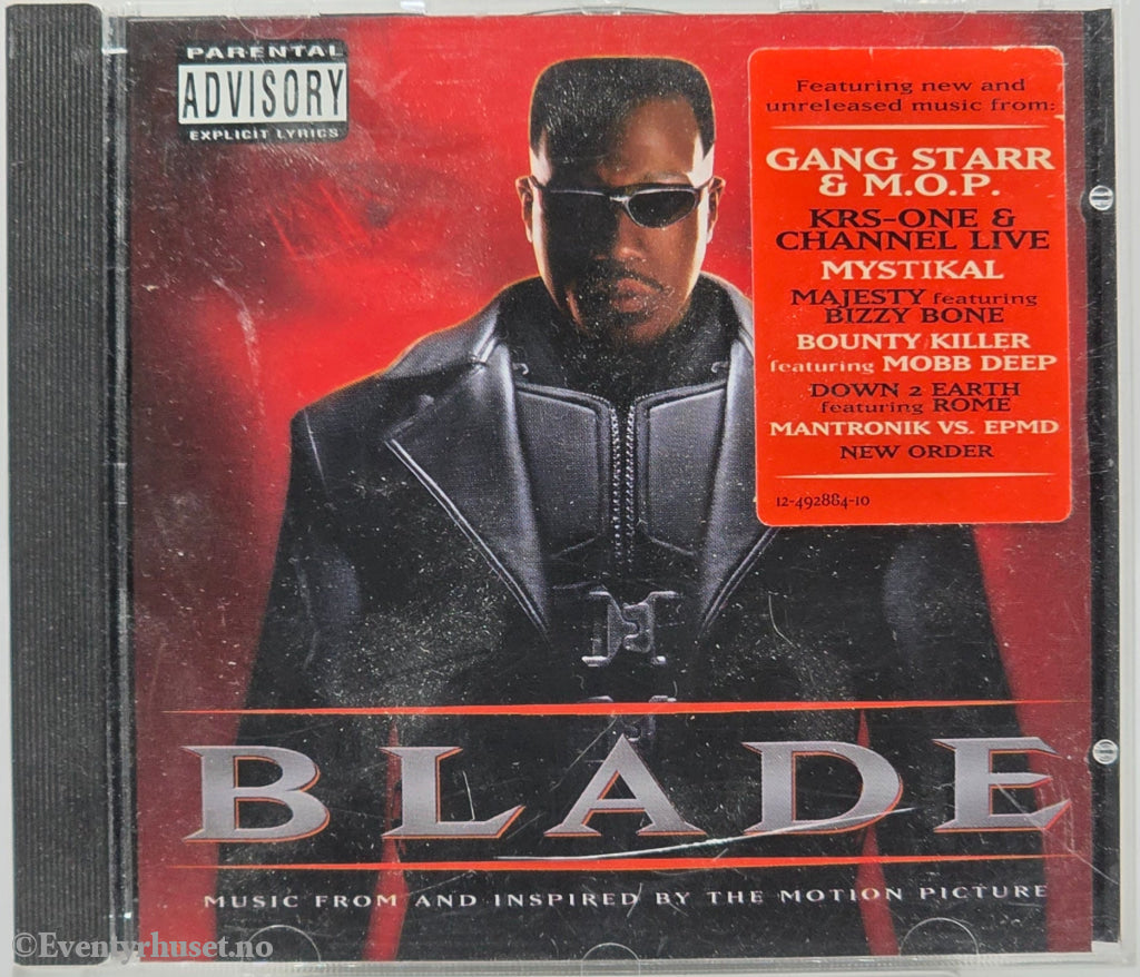Various - Blade: Music From And Inspired By The Motion Picture. Musikk-CD.
