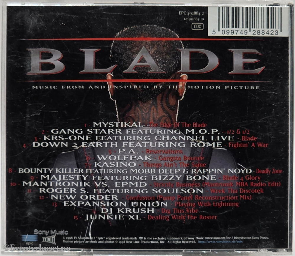 Various - Blade: Music From And Inspired By The Motion Picture. Musikk-CD.